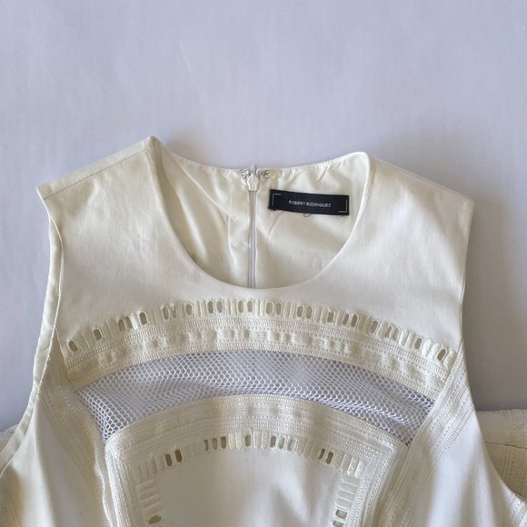 Robert Rodriguez Kuba Mesh Embroidered Dress, size XS - Picture 6 of 15